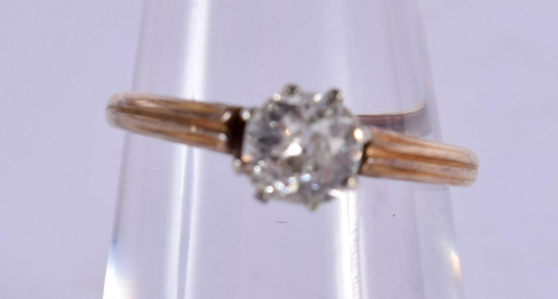 A SOLITAIRE DIAMOND RING. 1.25ct, 1.8 grams. Size M. (1 of 2)