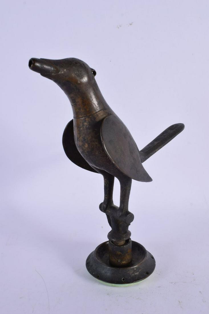 AN 18TH CENTURY INDIAN PERSIAN BRONZE OIL LAMP CENSER. 19 cm high. (1 of 3)