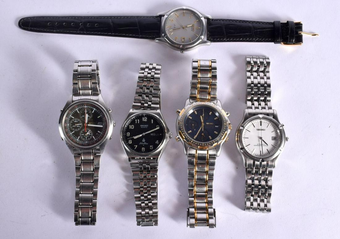 FIVE SEIKO FASHION WATCHES. (5): FIVE SEIKO FASHION WATCHES. (5)