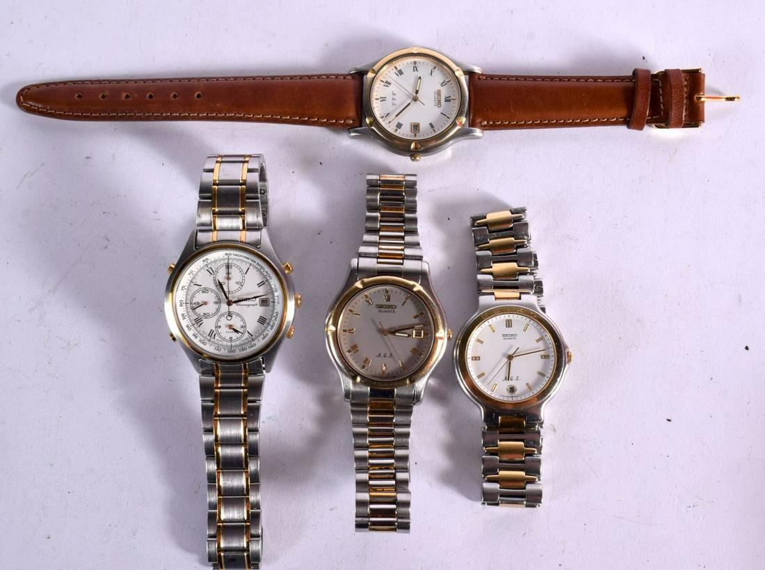 FOUR SEIKO FASHION WATCHES. (4): FOUR SEIKO FASHION WATCHES. (4)