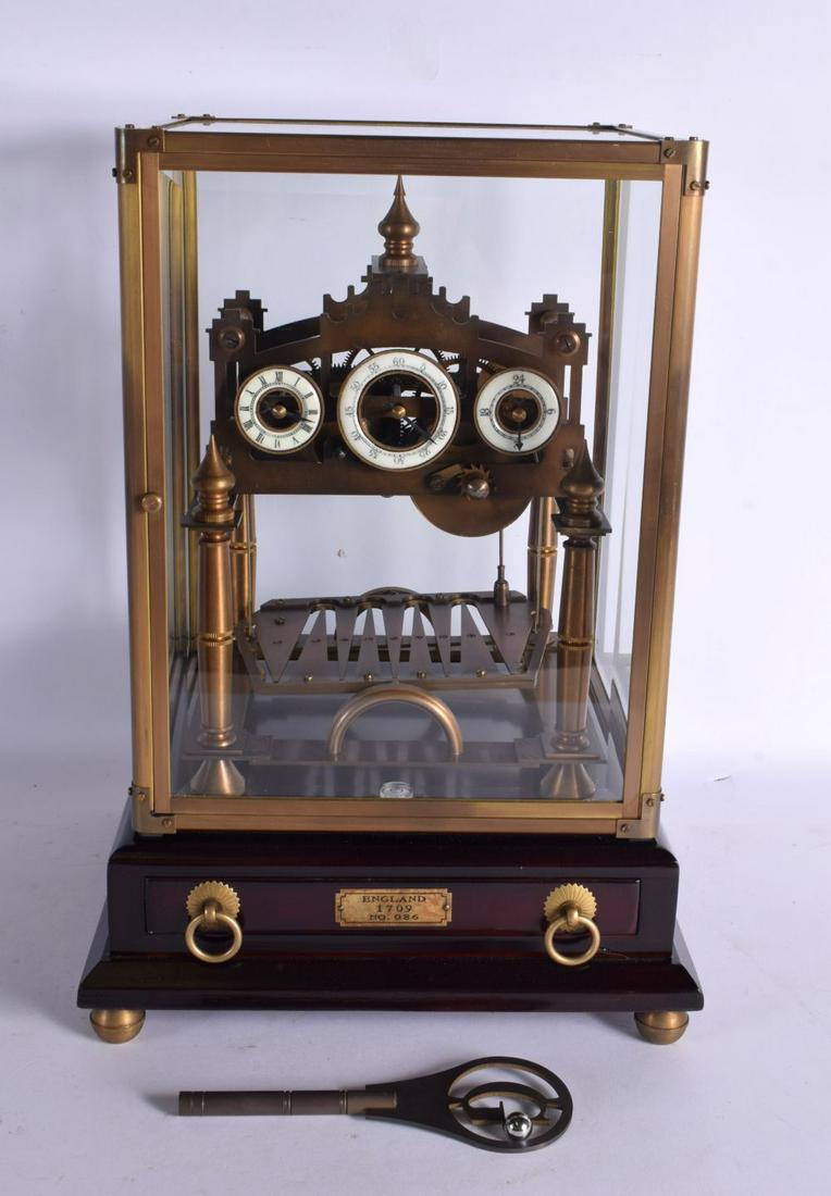 A CONTEMPORARY CONGREVE ROLLING BALL CLOCK. 40 cm x 25 cm. (1 of 3)
