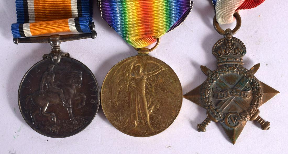 A 1914 - 1919 VICTORY MEDAL TOGETHER WITH A 1914 – 1918 WAR MEDAL AND A 1914 - 1915 STAR AWARDED TO: A 1914 - 1919 VICTORY MEDAL TOGETHER WITH A 1914 – 1918 WAR MEDAL AND A 1914 - 1915 STAR AWARDED TO 2295 PTE JOHN WALKER DERBY YEOMANRY (3)