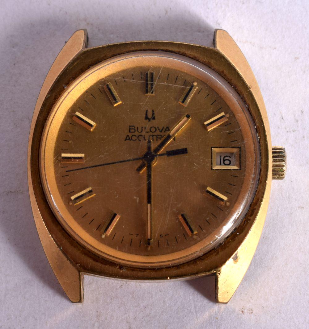 VINTAGE BULOVA ACCUTRON REF. 720745 WRISTWATCH.  Dial 3.7 incl crown (1 of 3)