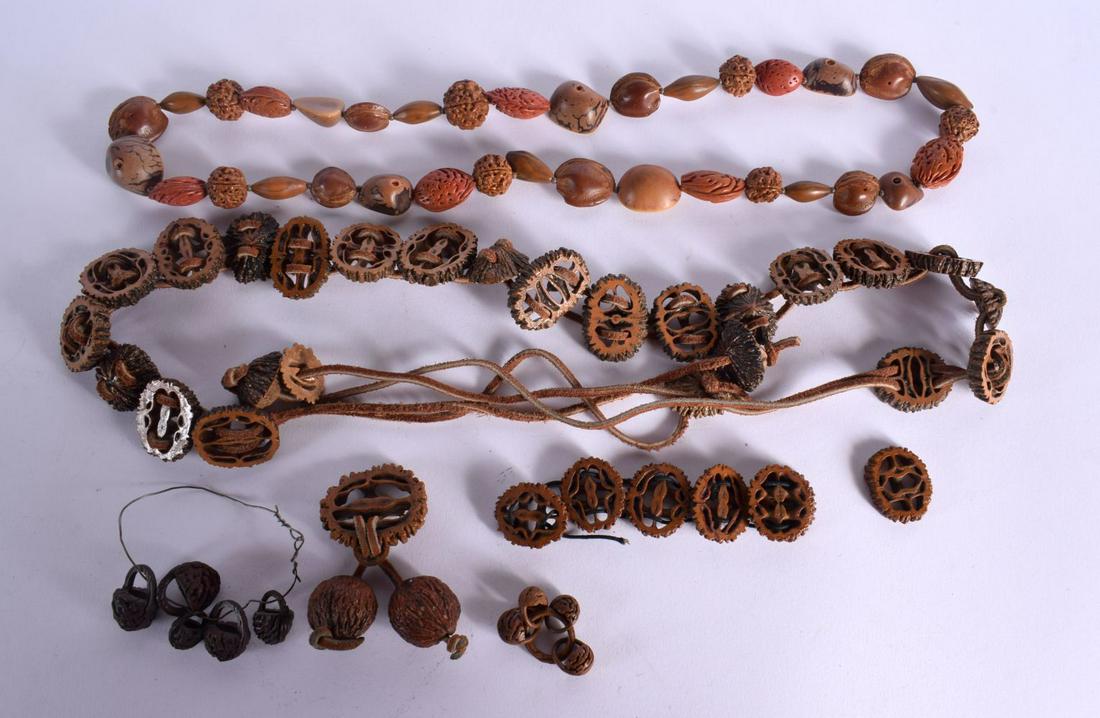 ASSORTED NUT NECKLACES (qty) (1 of 4)