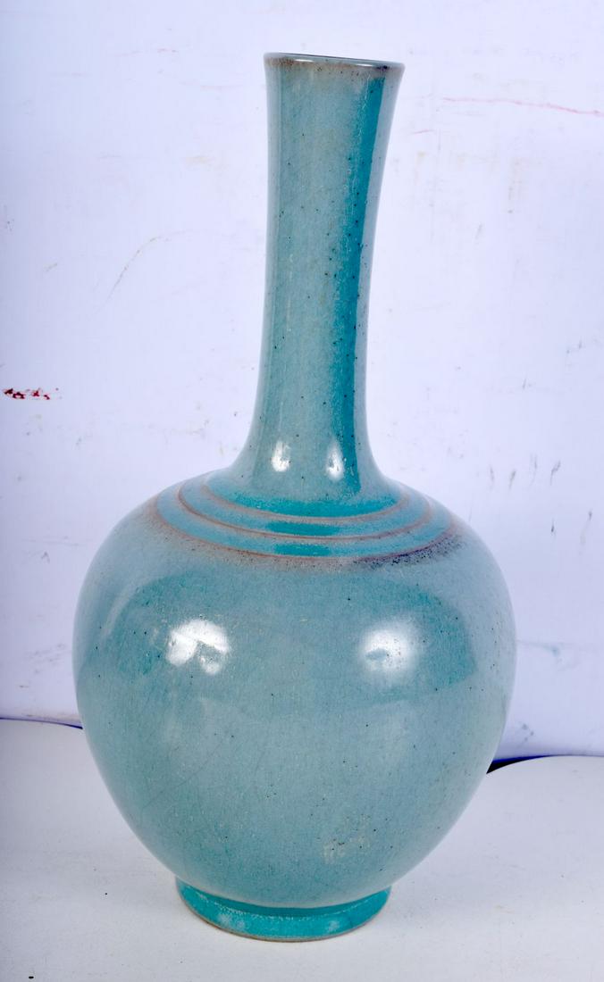 A Chinese porcelain Ru ware vase 28 cm. (1 of 4)