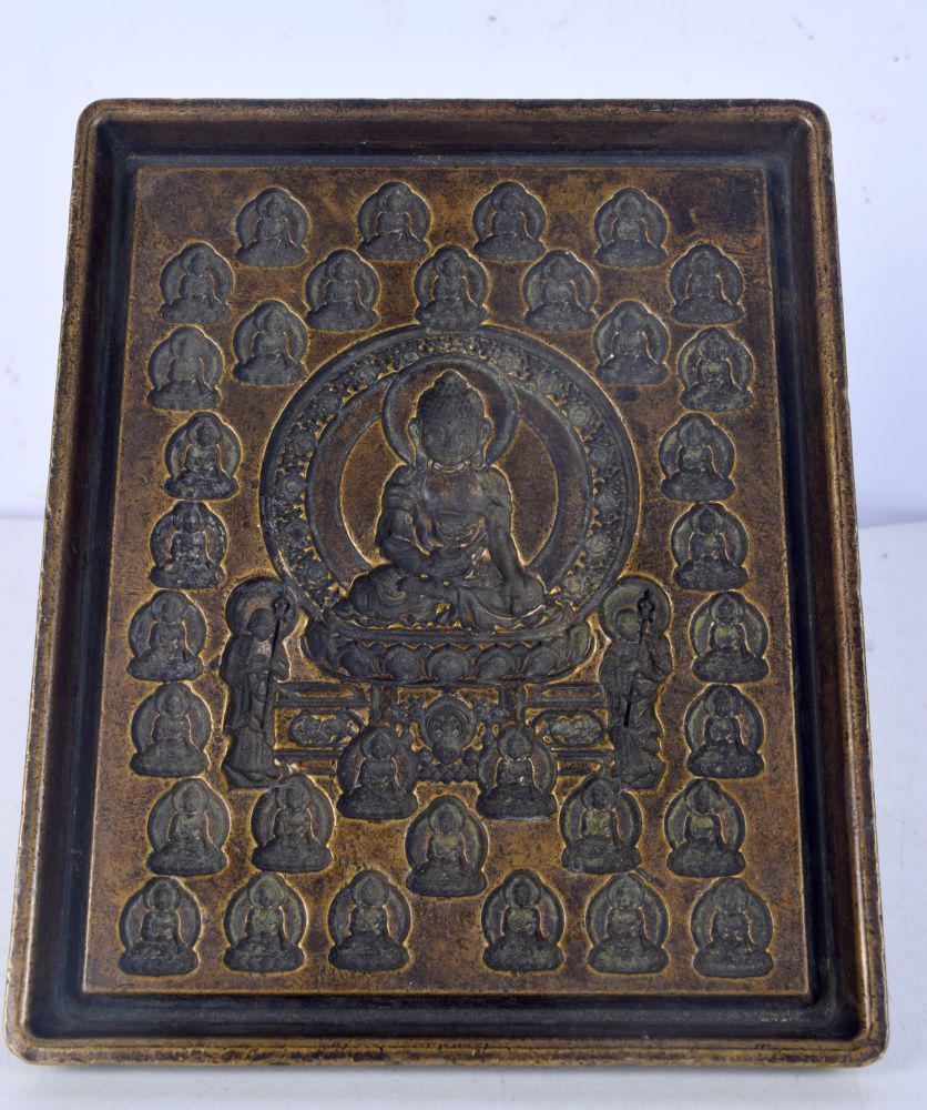 A Chinese Tibetan bronze Buddha Mould 8 x 14 x 12 cm: A Chinese Tibetan bronze Buddha Mould 8 x 14 x 12 cm