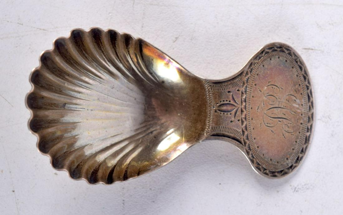 AN ANTIQUE SILVER CADDY SPOON. London 1808. 8 grams. 6.75 cm x 3 cm. (1 of 3)