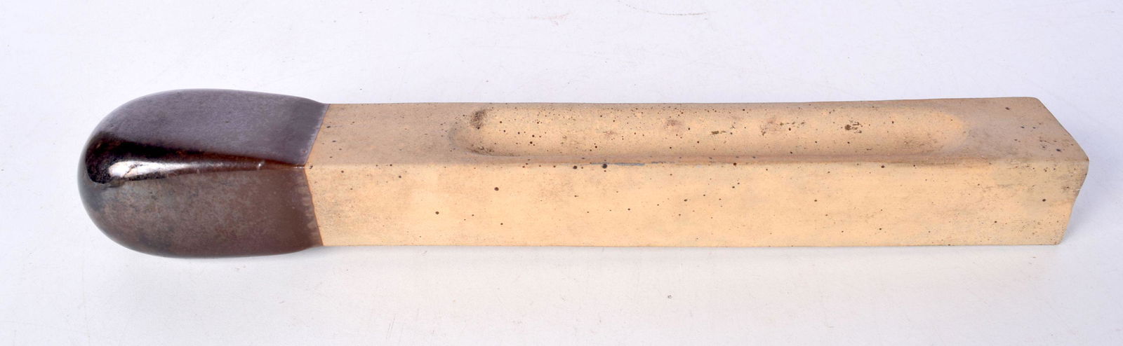 A madrical stone ware cigar ashtray 34 cm.