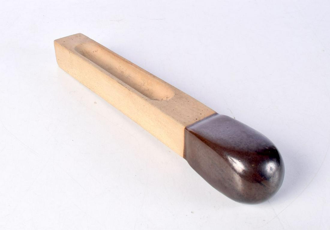 A madrical stone ware cigar ashtray 34 cm.