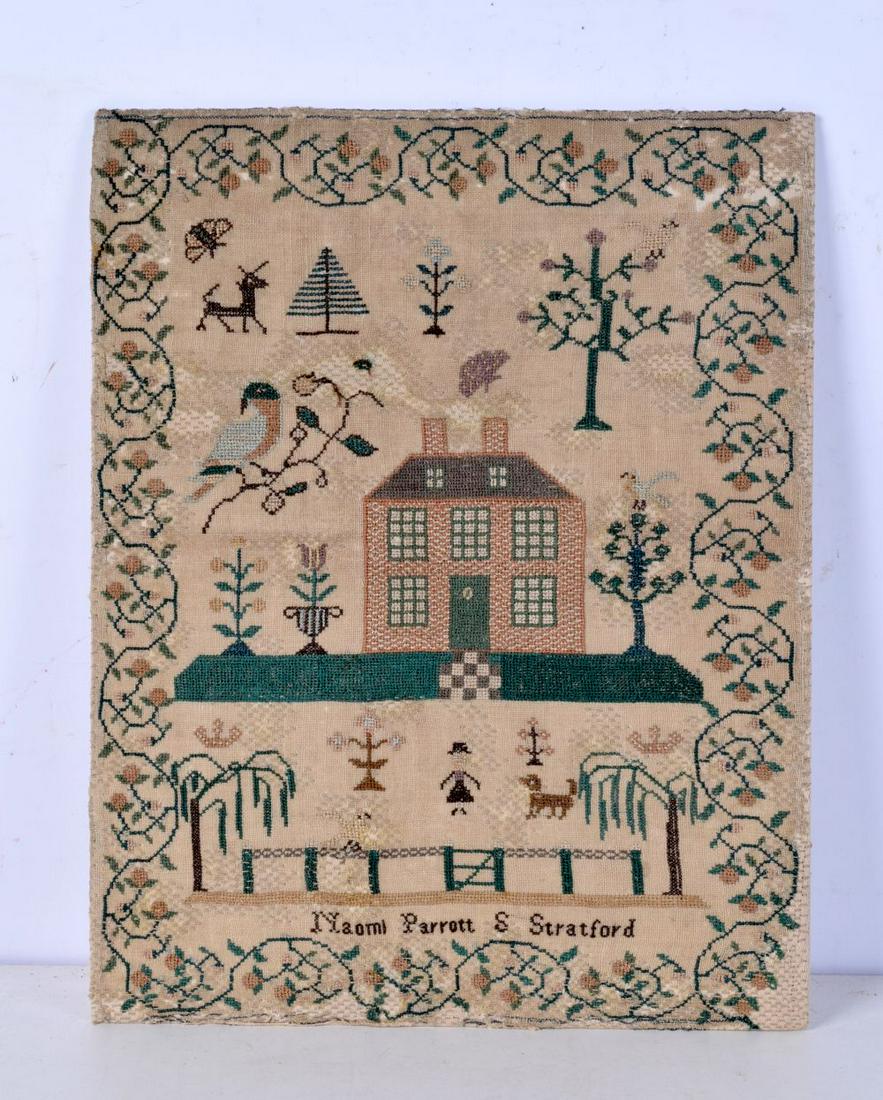 A Victorian Sampler 33 x 26 cm. (1 of 2)