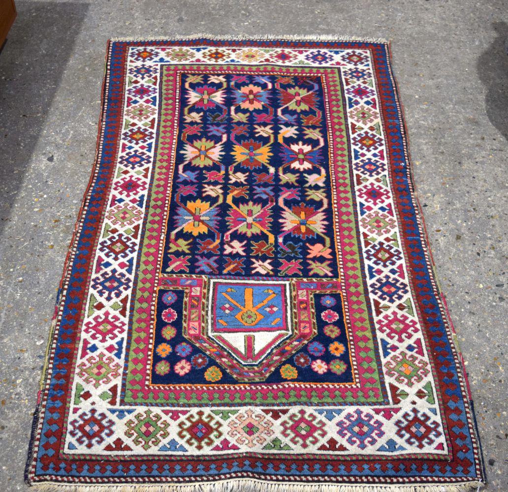 A Caucasian Shirvan prayer rug. 158 x 88cm. (1 of 6)
