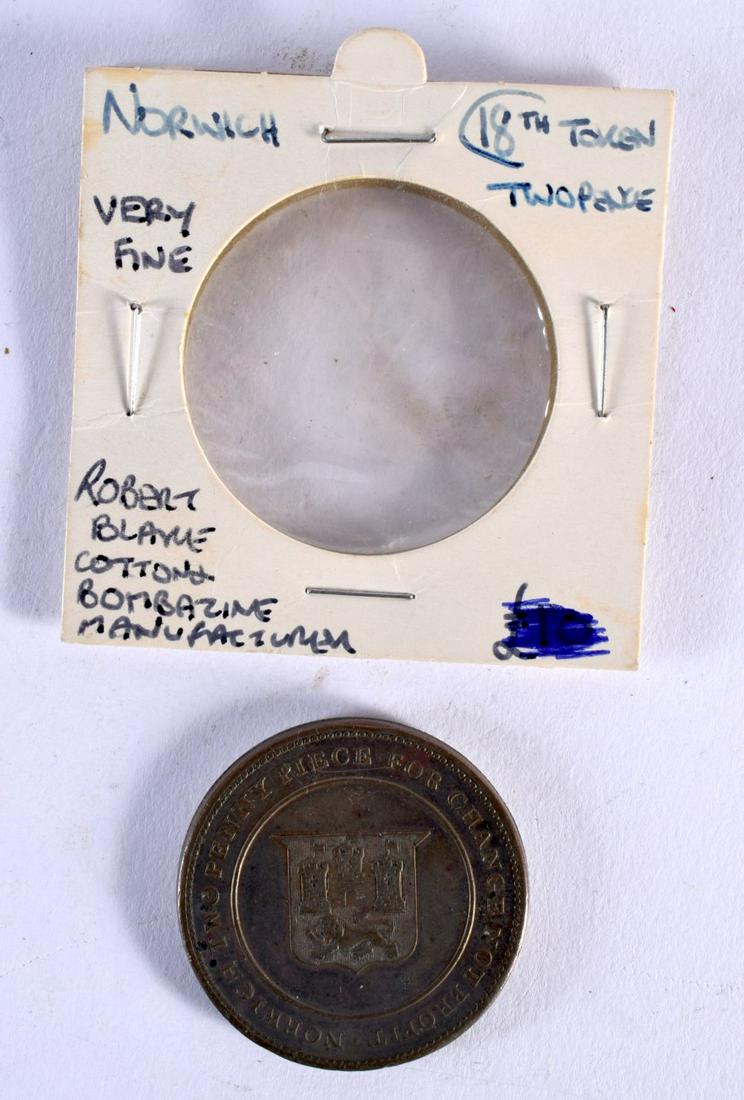 AN 18TH CENTURY NORWICH TOKEN TWO PENCE Robert Blake Cotton. 45.7 grams. 4 cm wide.: AN 18TH CENTURY NORWICH TOKEN TWO PENCE Robert Blake Cotton. 45.7 grams. 4 cm wide.