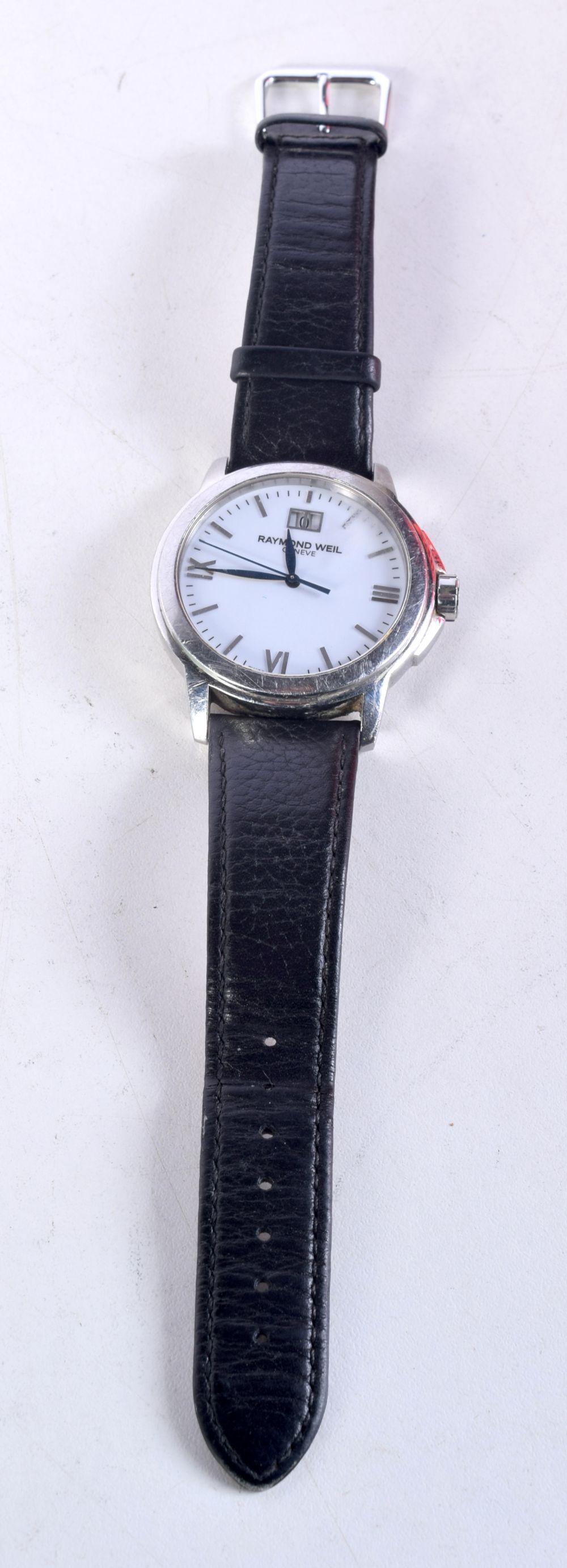 A RAYMOND WEIL WRISTWATCH. 4.5 cm wide inc crown. (1 of 3)