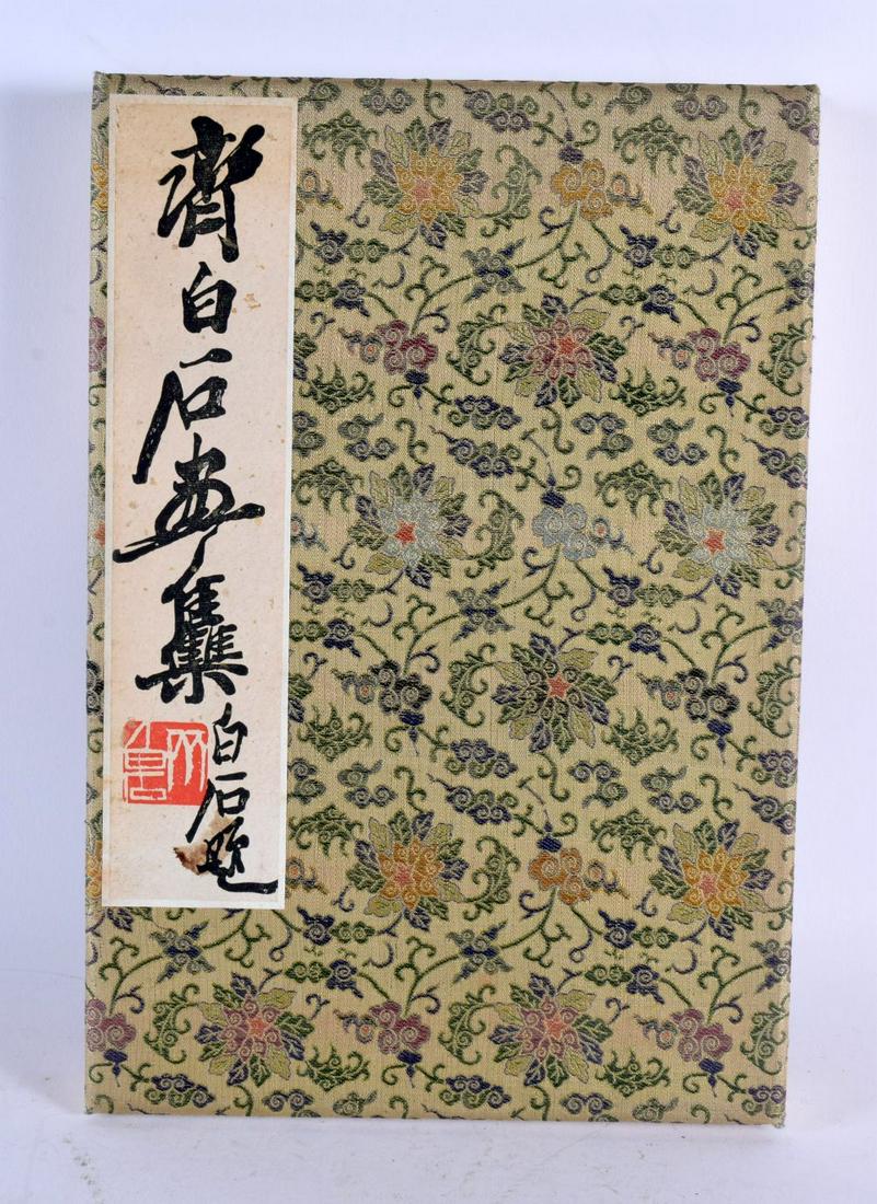 A 1950S CHINESE ALBUM QIBAISHI. 32 cm x 22 cm.: A 1950S CHINESE ALBUM QIBAISHI. 32 cm x 22 cm.