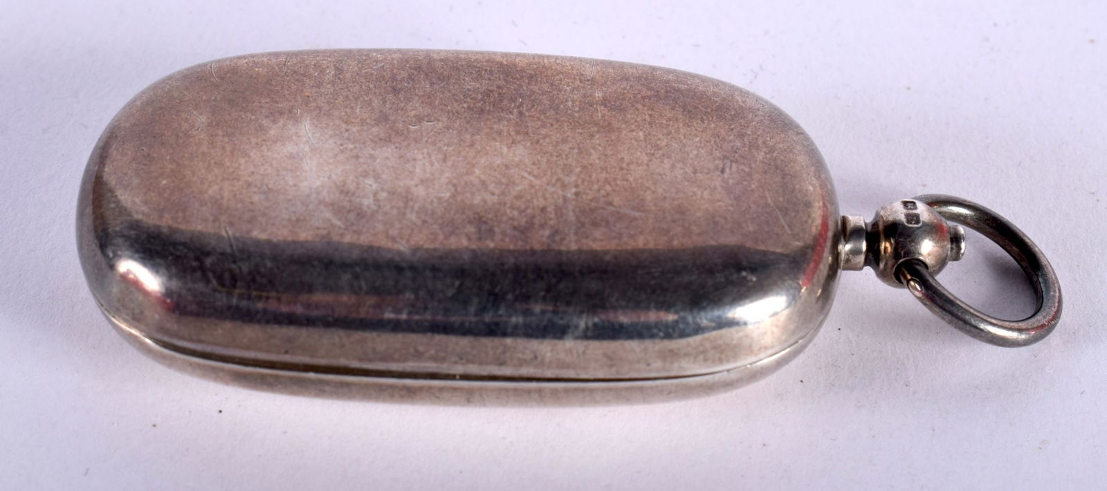 An Edwardian Silver Double Sovereign Coin Case.  Hallmarked London 1902, 6cm x 3.2cm, weight 54.9g (1 of 3)