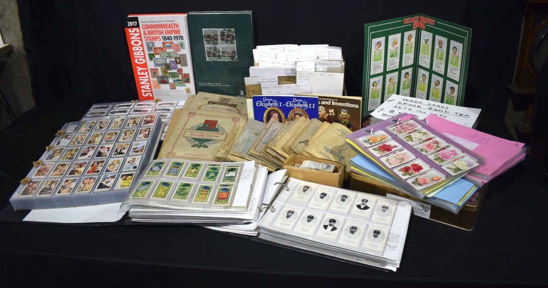 A large collection of Cigarette cards together with other collectors cards (Qty) 2 crates (1 of 20)