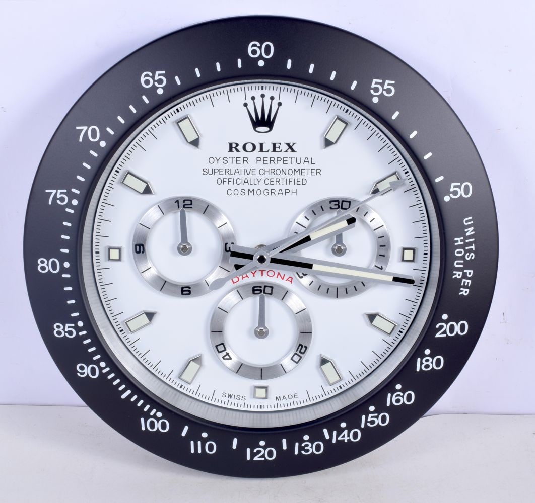 A Contemporary Rolex wall clock 34 cm. (1 of 2)