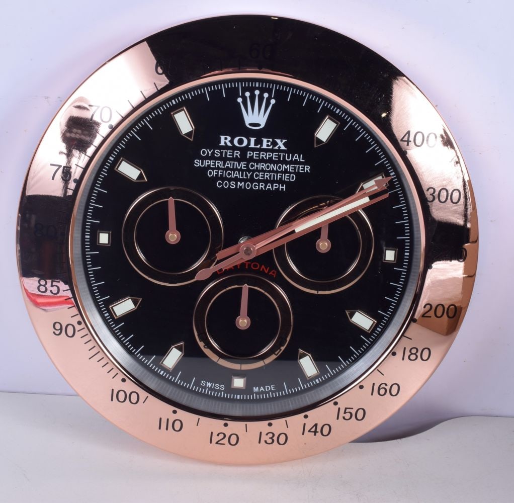 A Contemporary Rolex wall clock 34 cm. (1 of 2)
