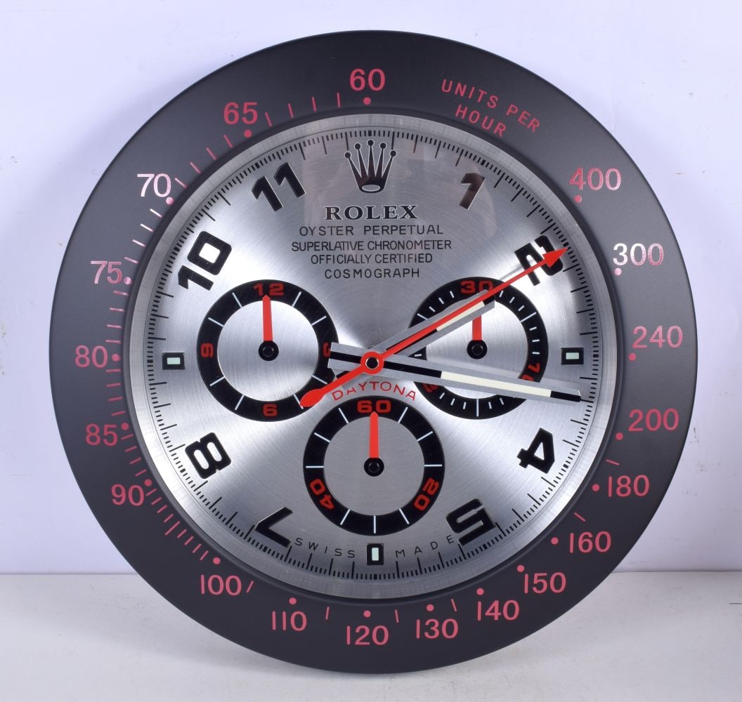 A Contemporary Rolex wall clock 34 cm. (1 of 2)