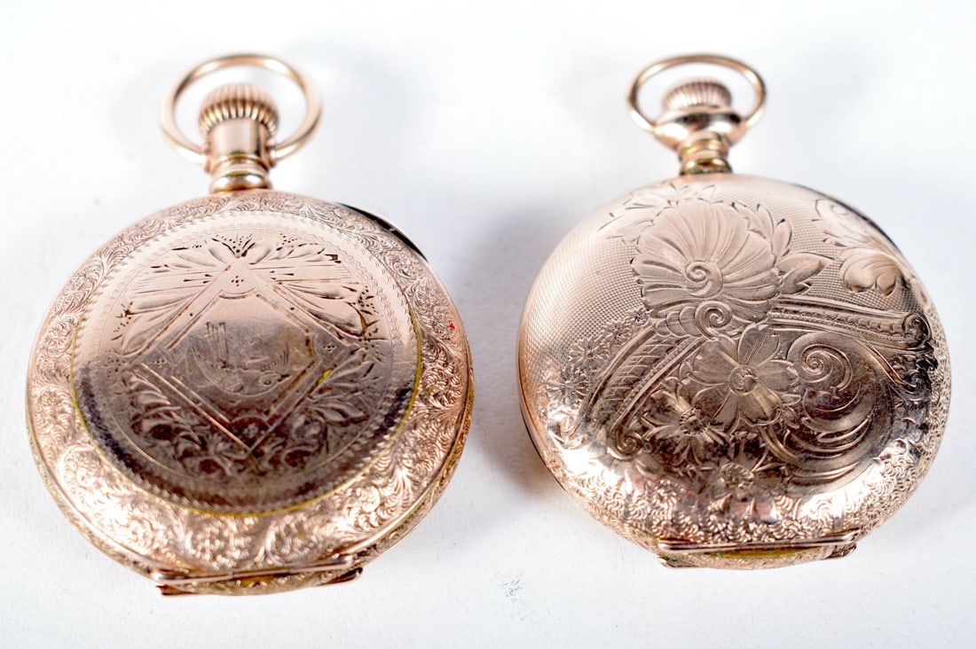Two Pocket Watches (Elgin & New York Standard Watch Co).  Dial 4.1cm, both running, total weight 112 (1 of 5)