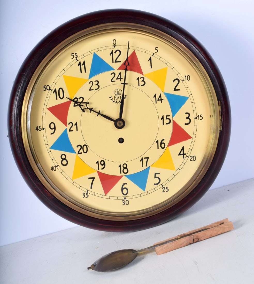 A Contemporary RAF fusee wall clock 37 x 38 cm (1 of 3)
