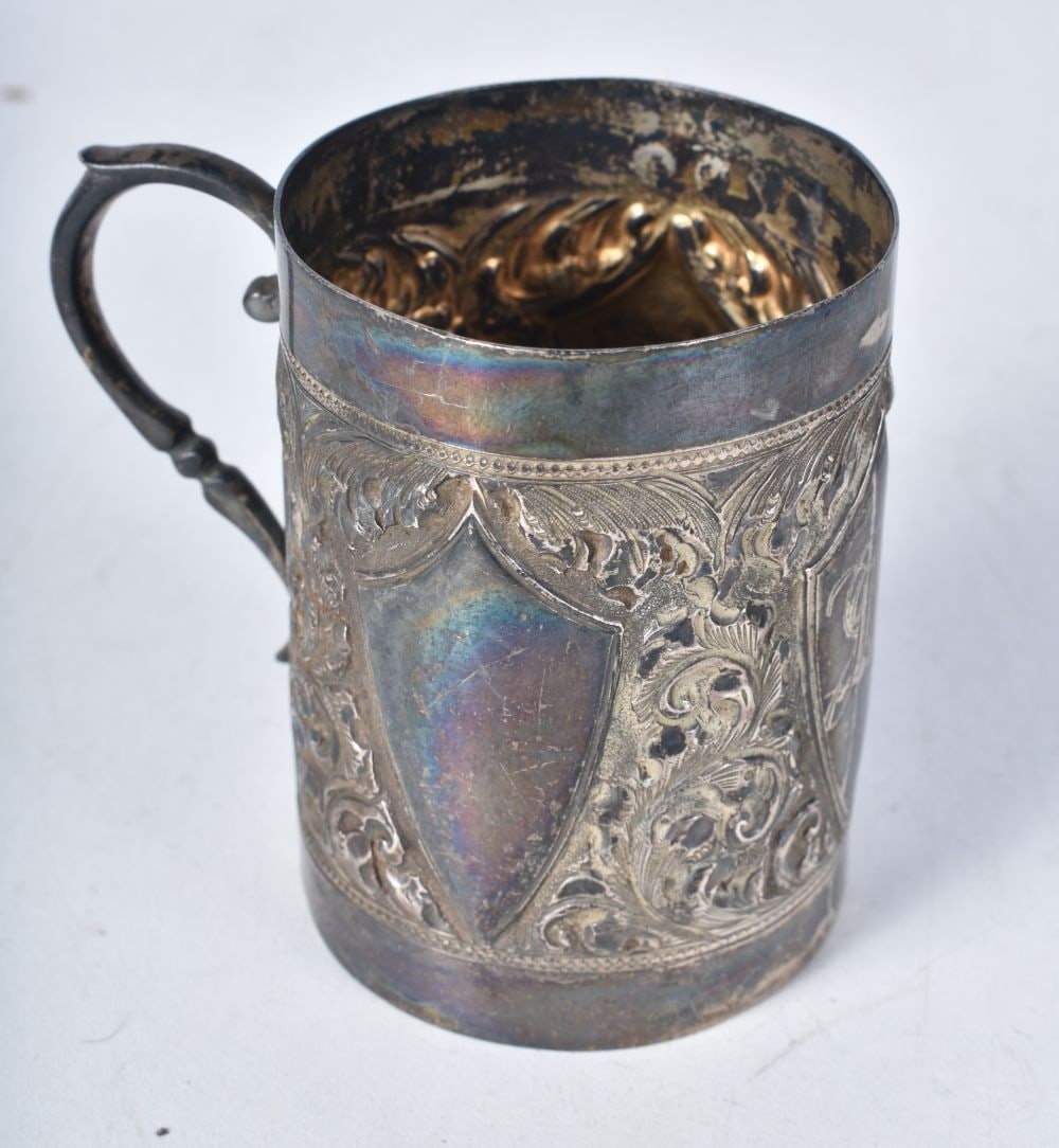A Victorian Silver Christening Cup.  Hallmarked Birmingham 1899. 7.2cm x 7.9cm x 5.6cm, weight 109g (1 of 3)