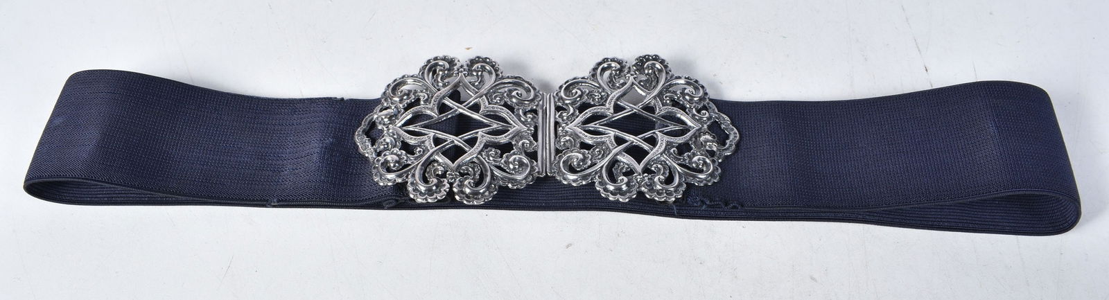 Antique Late Victorian Nurses' Belt with a 1897 London Silver Buckle.  Belt 77cm long.  Buckle appro (1 of 3)