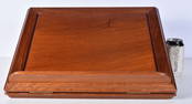 A Chinese hardwood book stand 23 x 46 x 35 cm.
