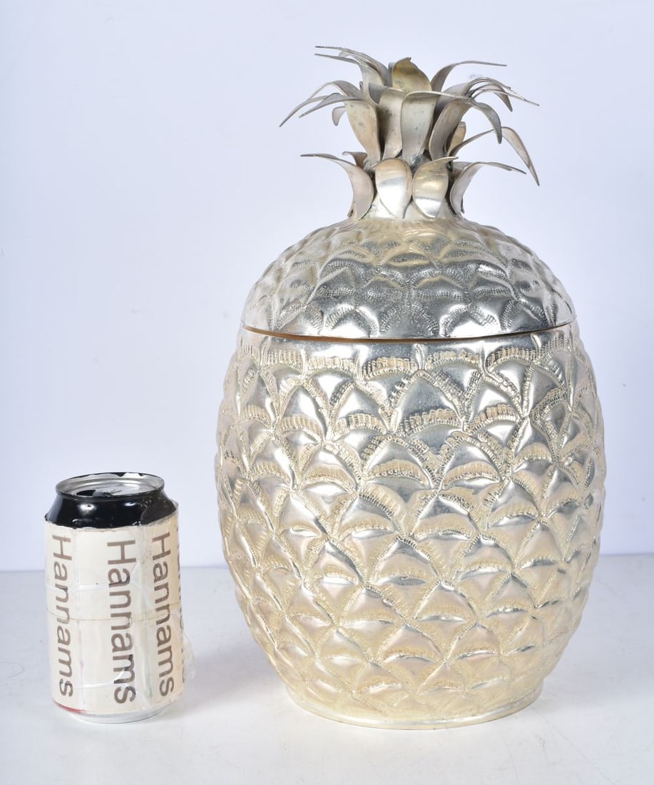 Silver plated pineapple ice bucket 34 cm: Silver plated pineapple ice bucket 34 cm