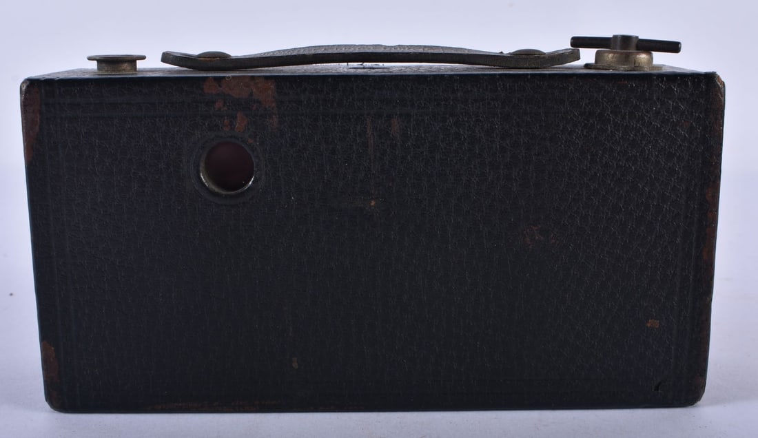 Kodak No.2 Folding Pocket Brownie Vintage Camera Working w/ Burgundy Bellows. 17.5 cm x 9 cm.: Kodak No.2 Folding Pocket Brownie Vintage Camera Working w/ Burgundy Bellows. 17.5 cm x 9 cm.