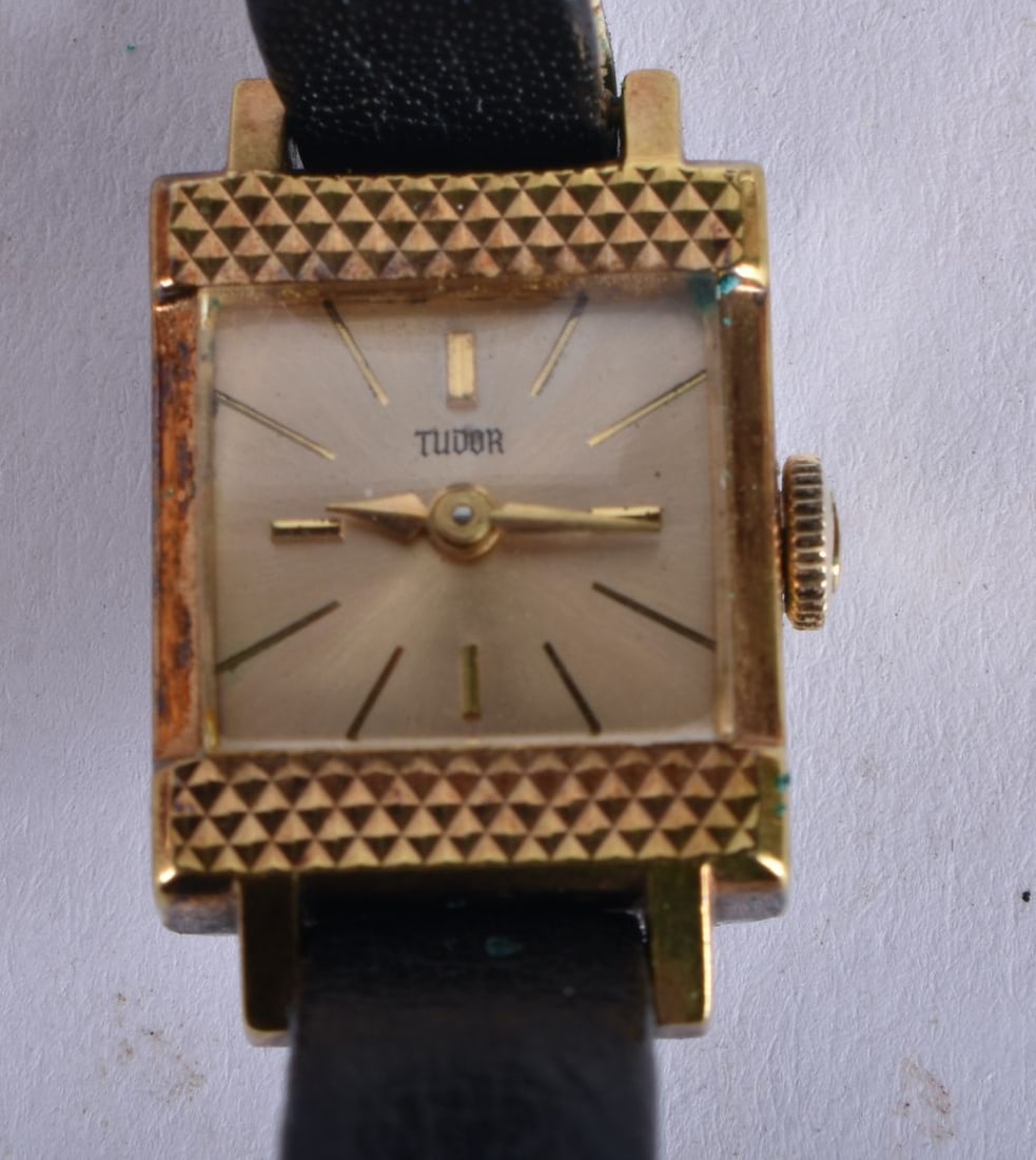 Womens Tudor By Rolex Gold Tone Vintage Watch Movement - Hand-Wind WORKING - Tested For Time. ?Case (1 of 5)