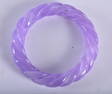 A CHINESE CARVED LAVENDER JADE TWIST BANGLE 20th Century. 8.25 cm wide.