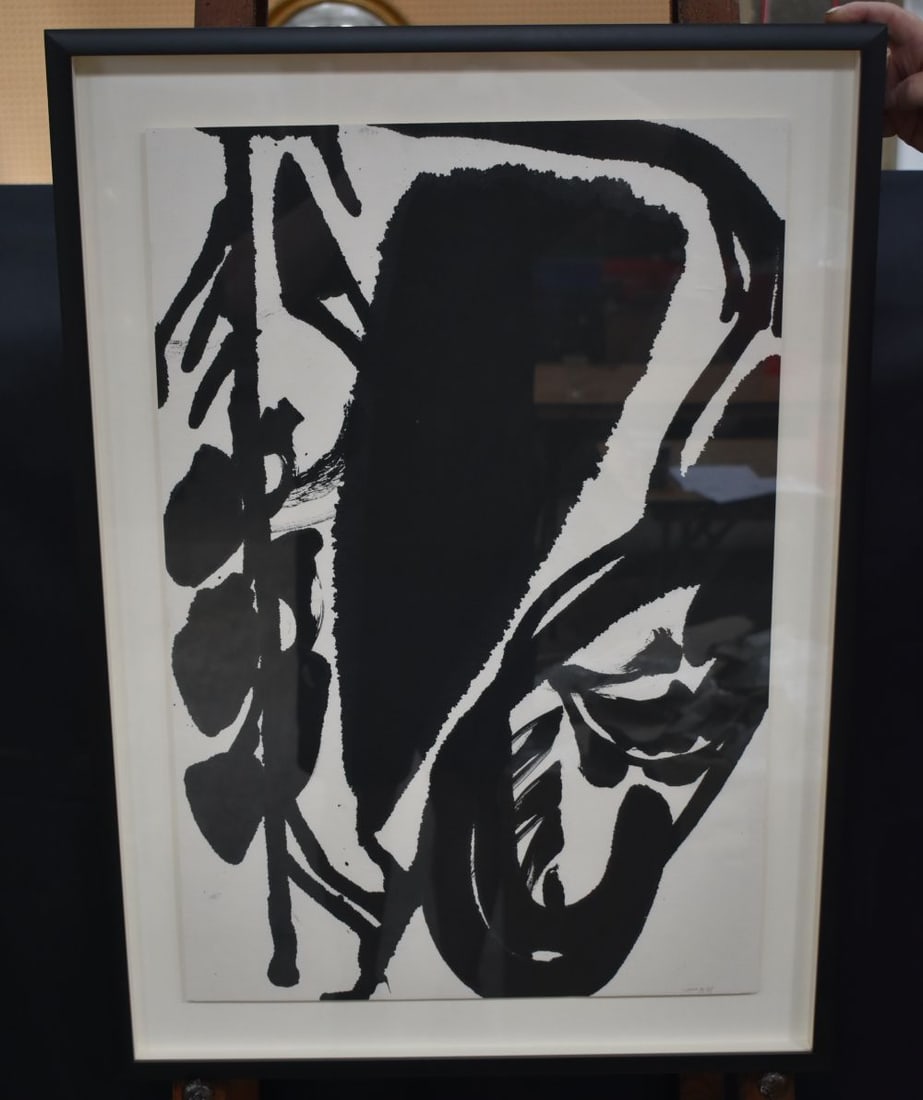 An Ink on Paper entitled P71 by Taiwanese artist Chen Hsing-wan who unexpectedly passed away in Pari (1 of 5)