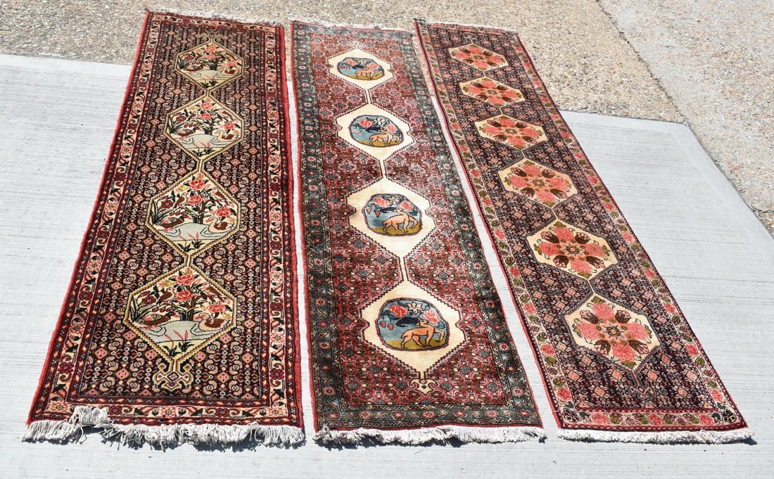 A collection of  Oriental  runner rugs  253 x 55 cm (3) (1 of 7)