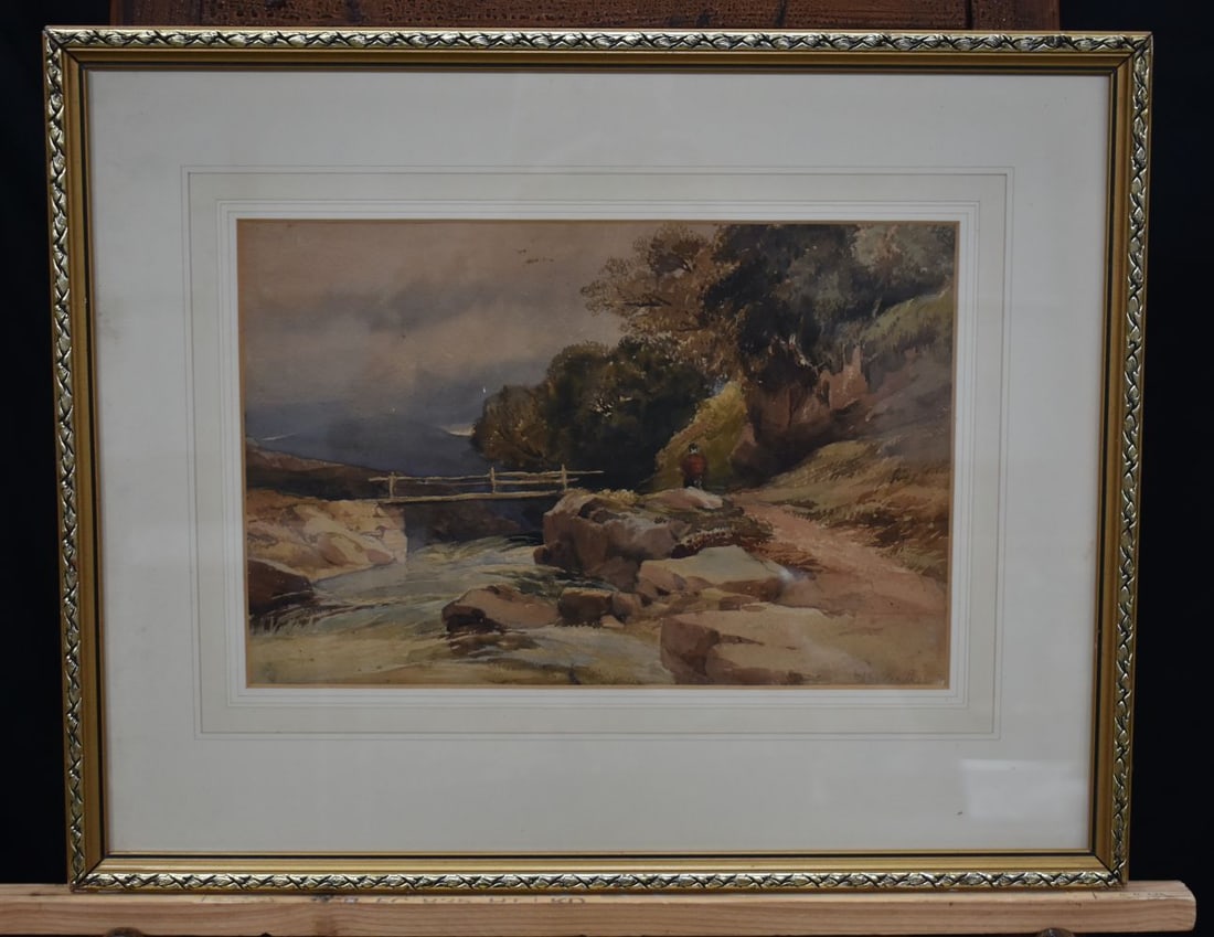 William James Muller (1812-1845) Framed watercolour  landscape of Snowdonia 23 x 35.5cm (1 of 4)