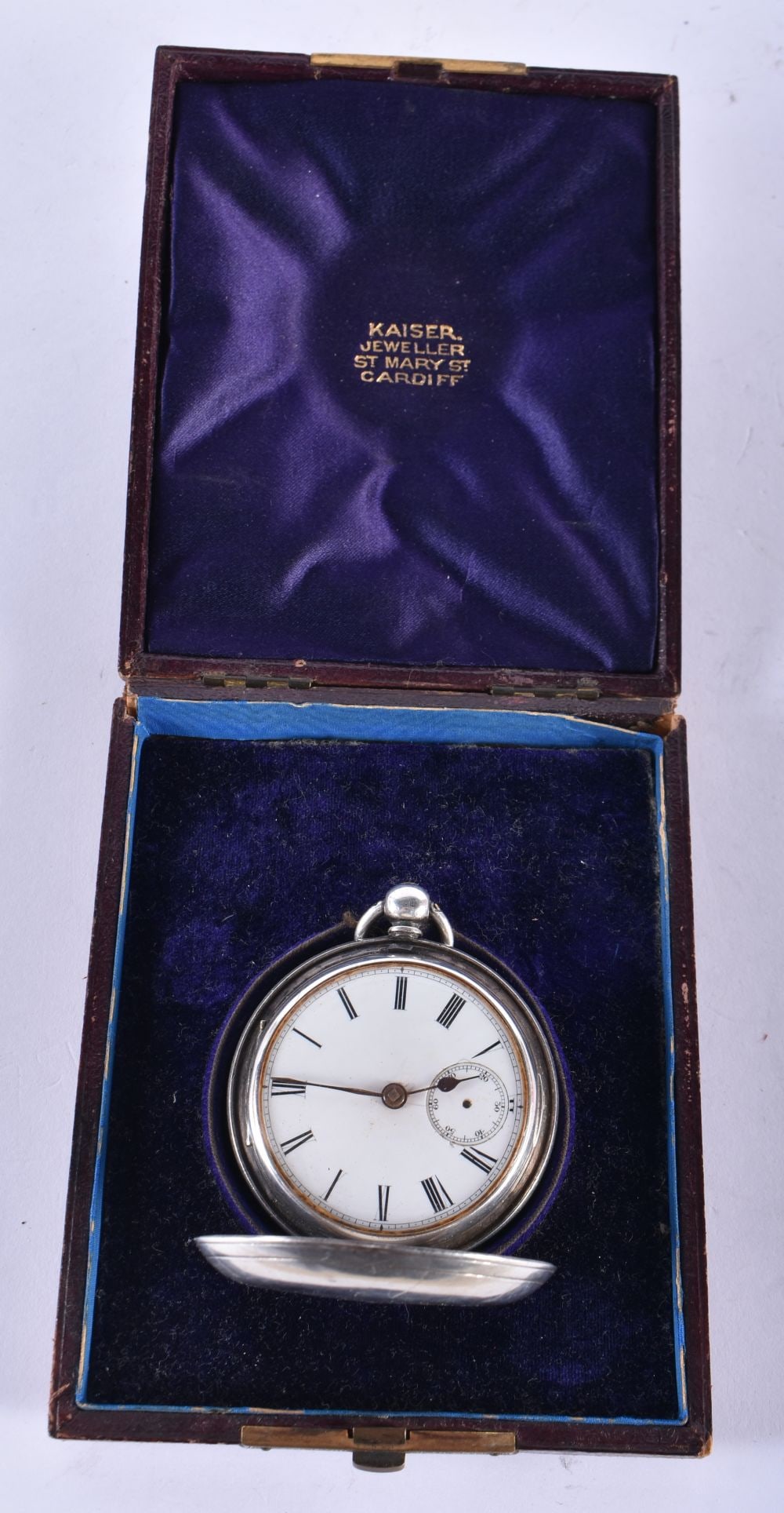 Mens Antique Full Hunter 925 Silver Fusee Pocket Watch Key-Wind Spares/Repairs. London 1867. 110.6 g (1 of 4)