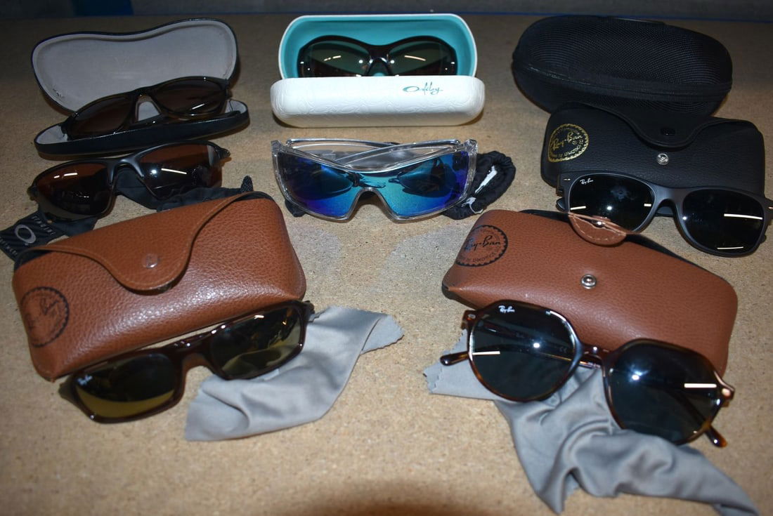 Eight Cased Pairs of Ray Ban Sunglasses (8) (1 of 1)