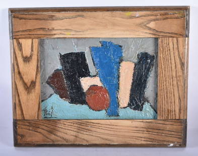 Nicolas de Stael (1914-1955) Oil on board, Still life. 44 cm x 34 cm.: Nicolas de Stael (1914-1955) Oil on board, Still life. 44 cm x 34 cm.