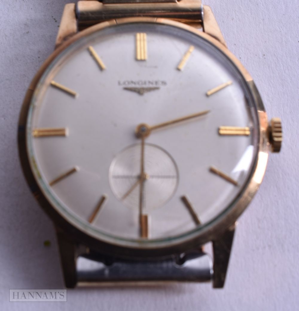 Vintage Longines 9ct Gold Presentation Watch Hand-Wind WORKING. 3.5 cm wide inc crown. (1 of 3)
