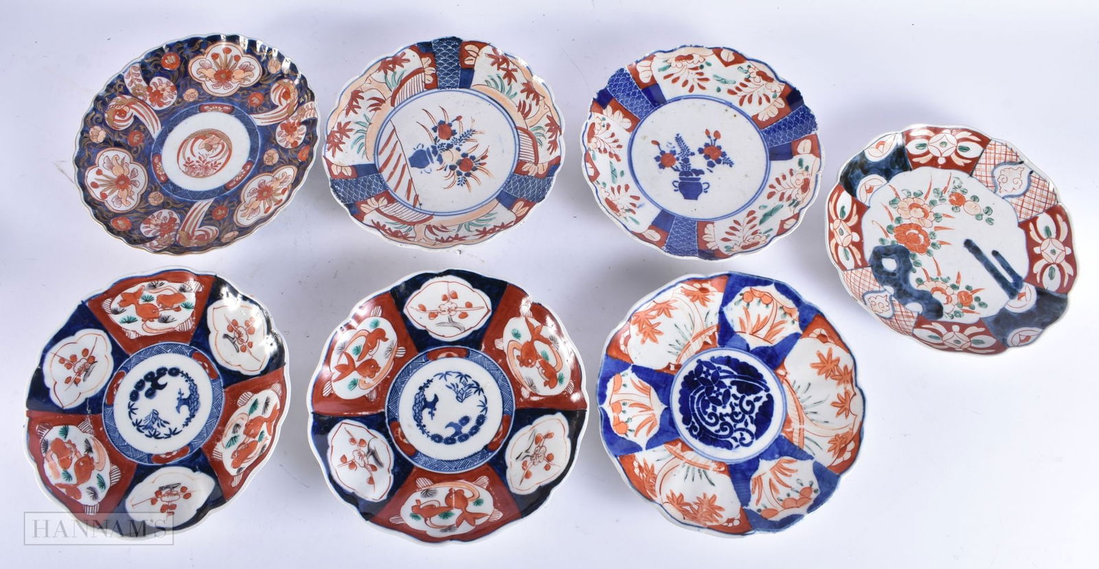 ASSORTED 19TH CENTURY JAPANESE MEIJI PERIOD IMARI PLATES. 23cm diameter. (qty): ASSORTED 19TH CENTURY JAPANESE MEIJI PERIOD IMARI PLATES. 23cm diameter. (qty)