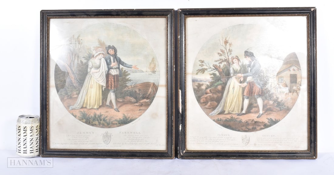 Francesco Bartolozzi (1727-1815) pair of engravings Jemmys farewell and Jemmys return published 1795: Francesco Bartolozzi (1727-1815) pair of engravings Jemmys farewell and Jemmys return published 1795 by Joseph Read 8 x cm (2)