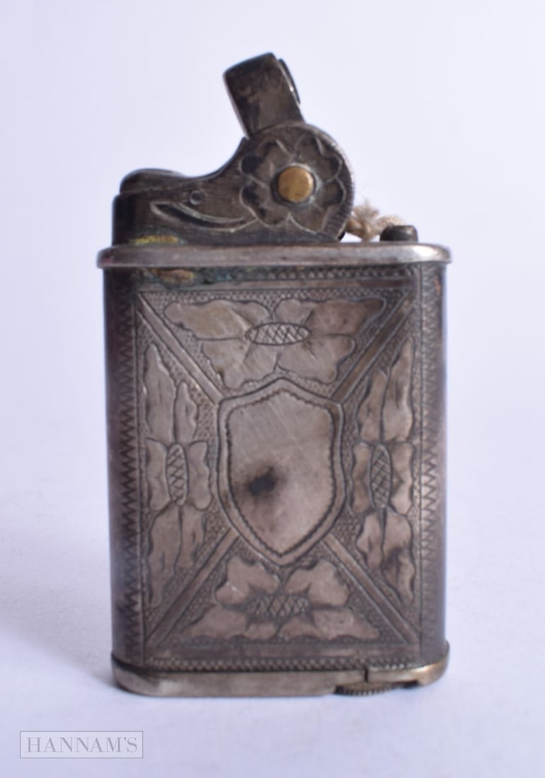 .800 silver cased lighter 71g. 7 cm x 3.5 cm. (1 of 2)