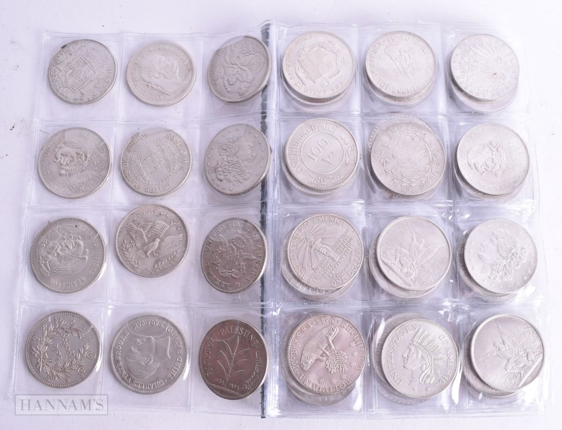 ASSORTED COIN SHAPED TOKENS. 4 cm wide. (qty) (1 of 7)