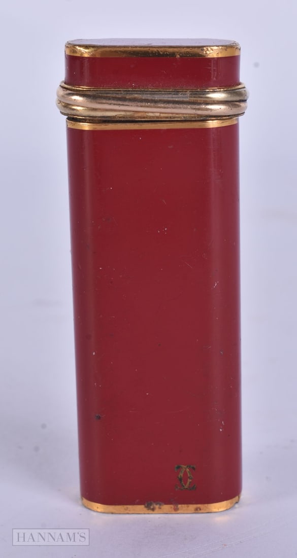 Cartier Red Tone Pocket Lighter G80958. 7 cm x 2.75 cm. (1 of 4)