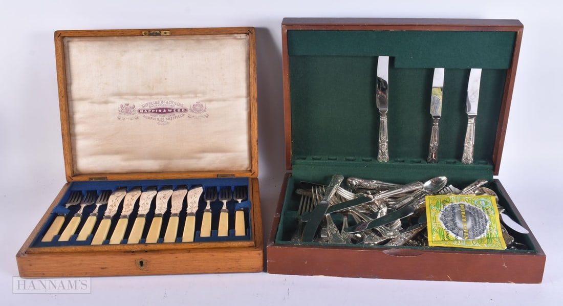 TWO CANTEENS OF CUTLERY. (qty) (1 of 6)