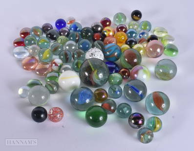 ASSORTED MARBLES. (qty): ASSORTED MARBLES. (qty)