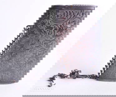 AN ANTIQUE RUSSIAN SILVER PURSE. 24.3 grams. 6 cm x 3.5 cm.: AN ANTIQUE RUSSIAN SILVER PURSE. 24.3 grams. 6 cm x 3.5 cm.