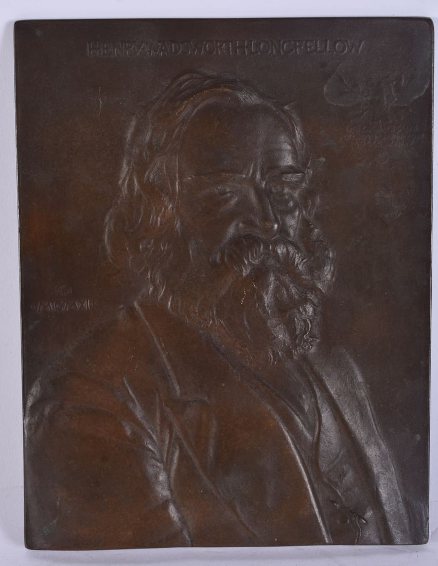 A CONTINENTAL BRONZE PORTRAIT PLAQUE. 19cm x 14 cm. (1 of 4)