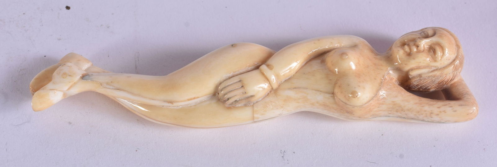 A Carved Medicine Doll.  12.4cm x 2.9cm x 19cm, weight 49.6g (1 of 3)