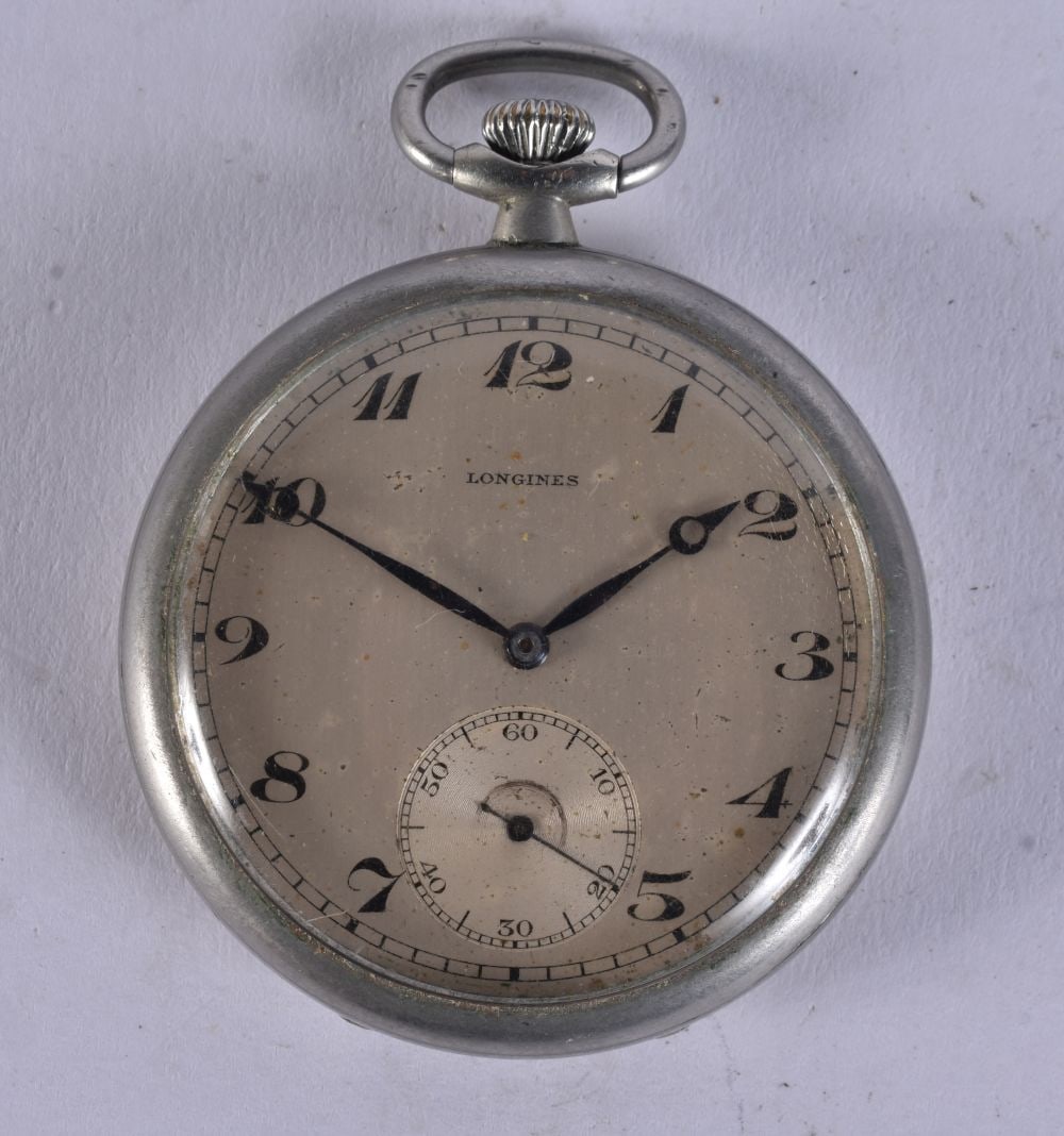 Longines Pocket Watch Hand-Wind Cal. 37.9 Working. 4.75 cm wide.: Longines Pocket Watch Hand-Wind Cal. 37.9 Working. 4.75 cm wide.